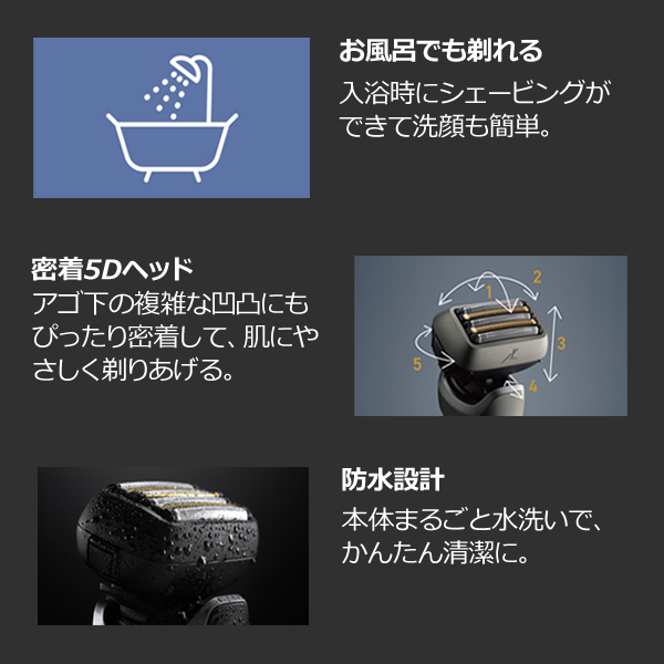 シェーバーの水洗い掃除のしかたは - メンズシェーバー - Panasonic