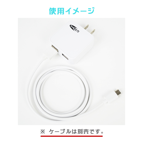 ACアダプター スマホ タブレット 充電器 USBポート 2ポート 2口 2.4A 2
