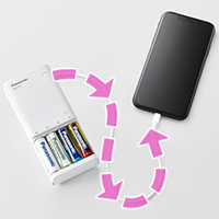Panasonic（パナソニック） モバイルバッテリー 軽量 android 防災