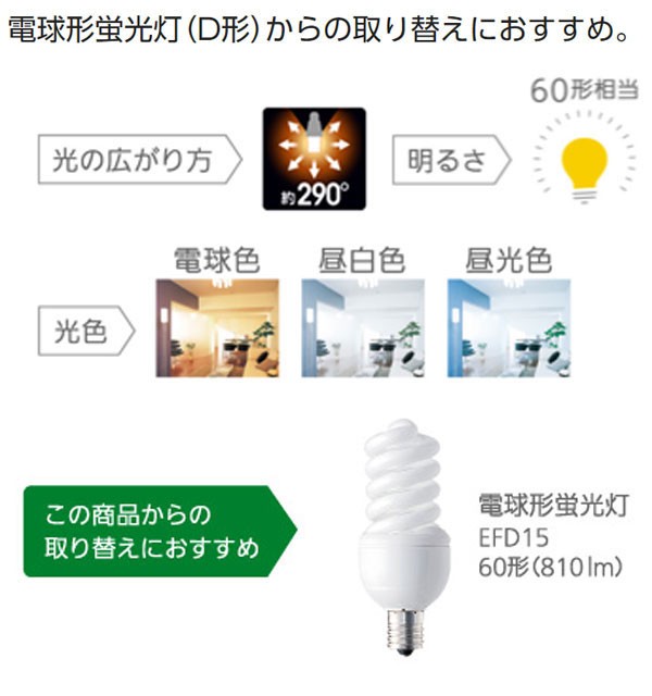 Panasonic LED電球 E17 60形相当 10個セット Amazon | パナソニック ミニクリプトン型 LED電球 E17口金 電球60形