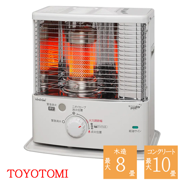 トヨトミ 石油ストーブ 反射型 RS-S2924-W TOYOTOMI 暖房 灯油 