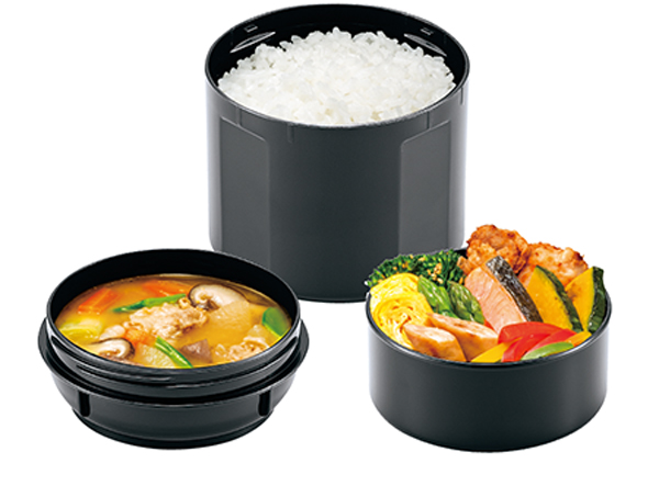 象印（ZOJIRUSHI） ランチジャー 3段 セット 大容量 レンジ対応 ランチ