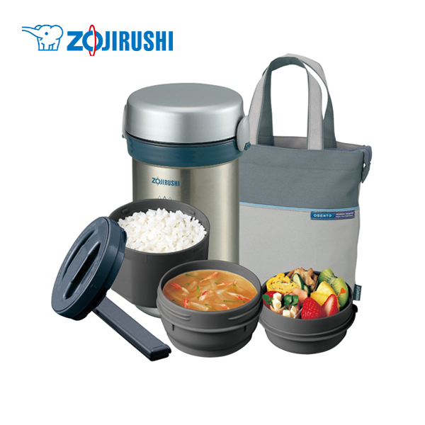 象印（ZOJIRUSHI） ランチジャー 女性 3段 保温弁当箱 女子 ステンレス