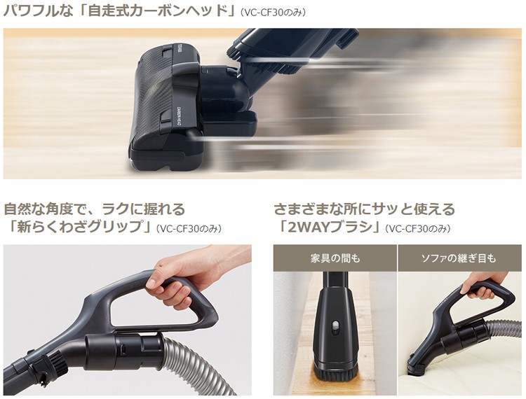 掃除機 サイクロン式クリーナー VC-CF30 グランレッド 東芝 : 4904530408199-m : Web Shop ゆとり Yahoo!店  - 通販 - Yahoo!ショッピング