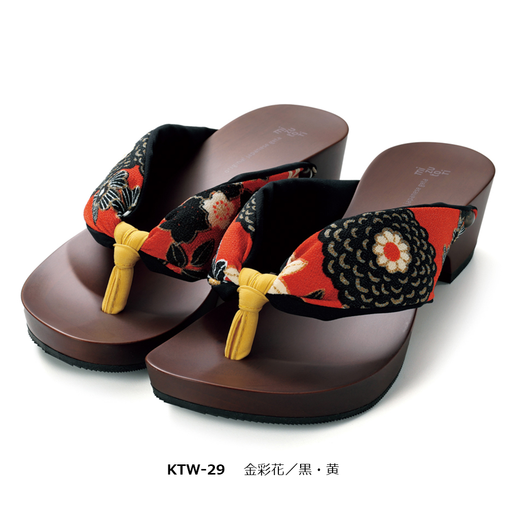 水鳥工業 下駄 みずとり 水鳥 mizutori hitete 4.5 ダークブラウン