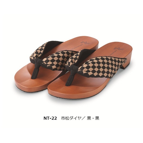 東京銀座オフライン販売 水鳥下駄 下駄 M 23センチ 6.5ヒール 赤 菊