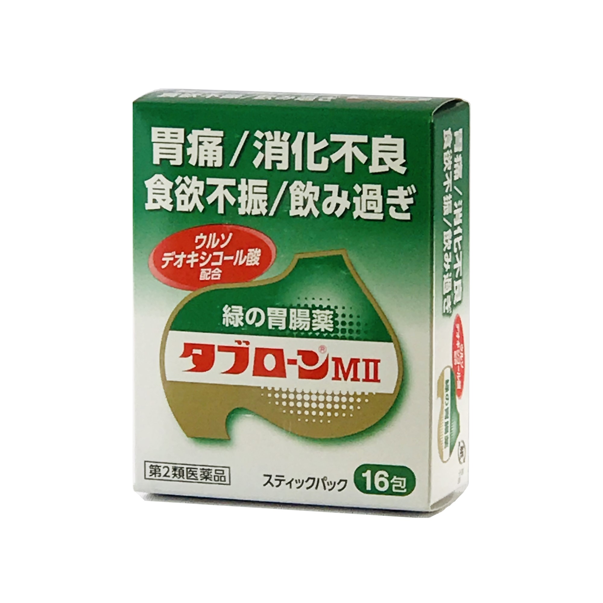 タブローンＭII 16包 10個 第２類医薬品 生薬 消化酵素 制酸薬 粘膜修復薬 ウルソデオキシコール酸 とやま 配置薬 置き薬 パナケイア製薬 富山めぐみ 廣貫堂