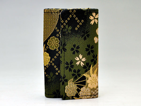 和風小物入れ 3個セット 金色模様付き 和柄キーケース メンズ レディース 車家鍵 おしゃれかわいいカジュアル