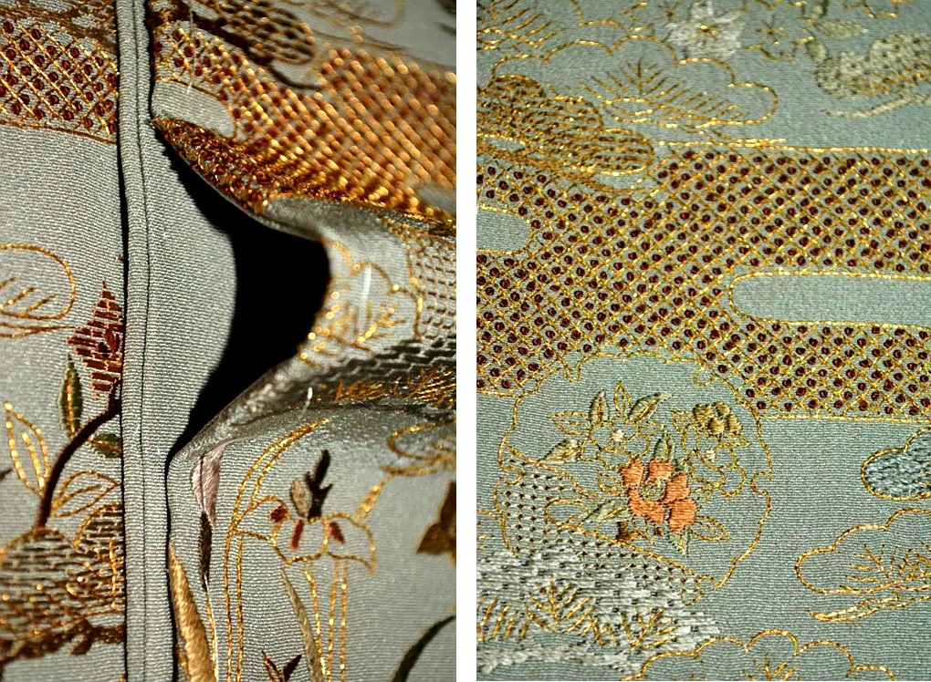 色留袖 最高峰 未使用品 金糸 総シシュウ 誰が袖 吉祥花文 1つ紋 やまと誂製 身丈160ｃｍ 裄丈64ｃｍ T3036