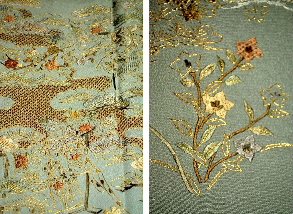 色留袖 最高峰 未使用品 金糸 総シシュウ 誰が袖 吉祥花文 1つ紋 やまと誂製 身丈160ｃｍ 裄丈64ｃｍ T3036