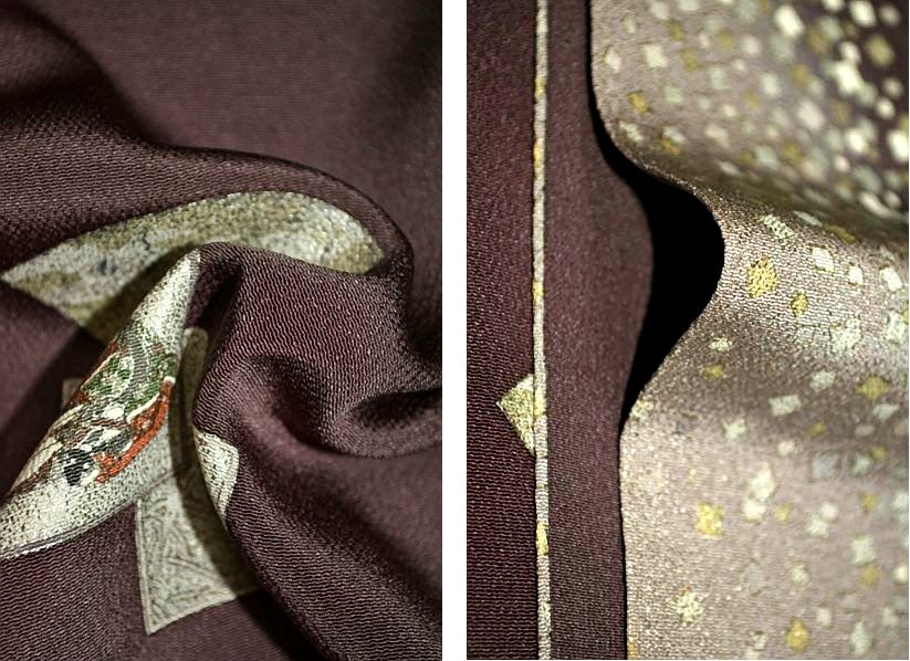 色留袖 中古 最高峰 新品同様 京友禅作家 松尾光琳 暈し染め 金銀彩 和歌集 身丈161cm 裄68.5cm Ｔ2910