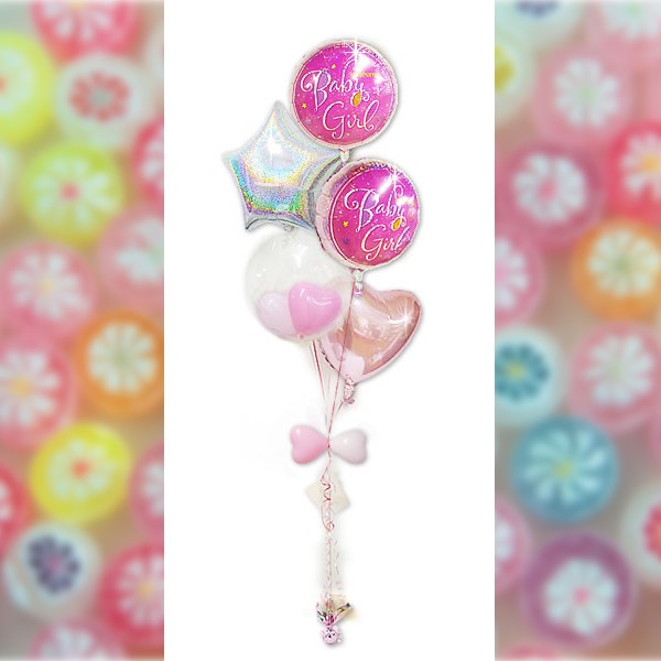 出産祝プリズムガール５バルーンセットのメイン画像