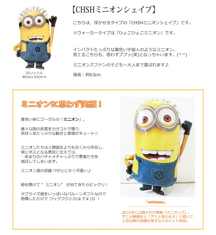 CHSHミニオンシェイプ