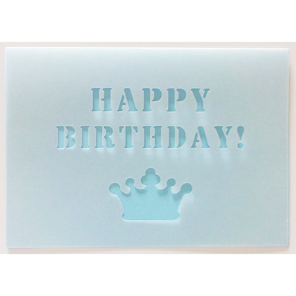 無料カードからアップグレード Happy Birthday メッセージカード 二つ折りカッティング誕生日クラウン 水色 Unopcrch1m バルーン電報ギフト専門店 Wac Up 通販 Yahoo ショッピング