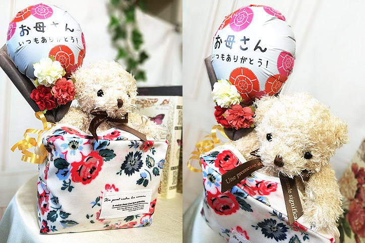 ★ ままみち様★テディベアに花束を★2点セット★モルタルオブジェ★ガーデン雑貨★ くまのオブジェ 置物 セメント製 モルタル ガーデン雑貨 インテリア