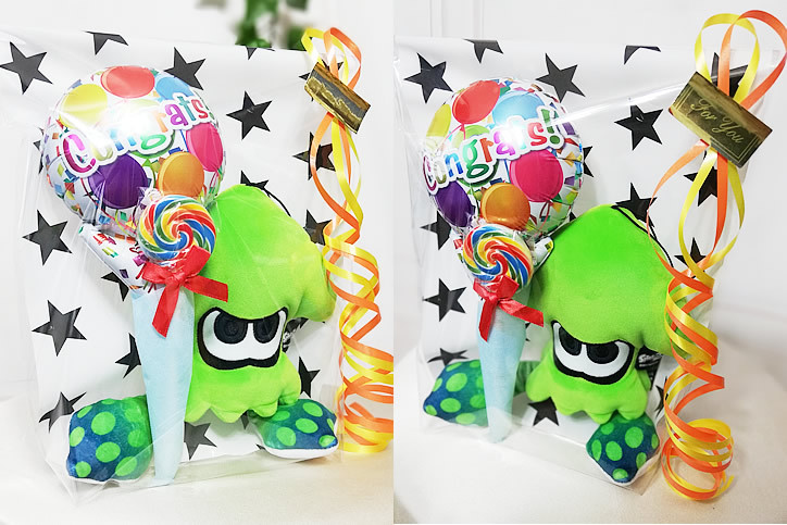 選べるスプラトゥーン＆選べるミニバルーン＆キャンディペン3点ギフトS 横画像
