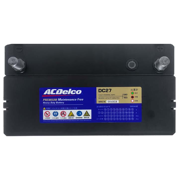 DC27 ACDelco バッテリー　サイクル用　新品未使用 ACDelco AC Delco ACデルコ バッテリー DC27 ディープサイクル ヘビー