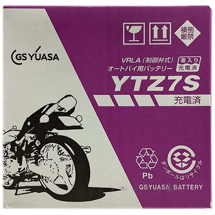 バイク用シールドバッテリー GSユアサ ホンダ CB223S JBK-MC40 223cc 平成20年4月〜 YTZ7S｜wacomjapan｜04