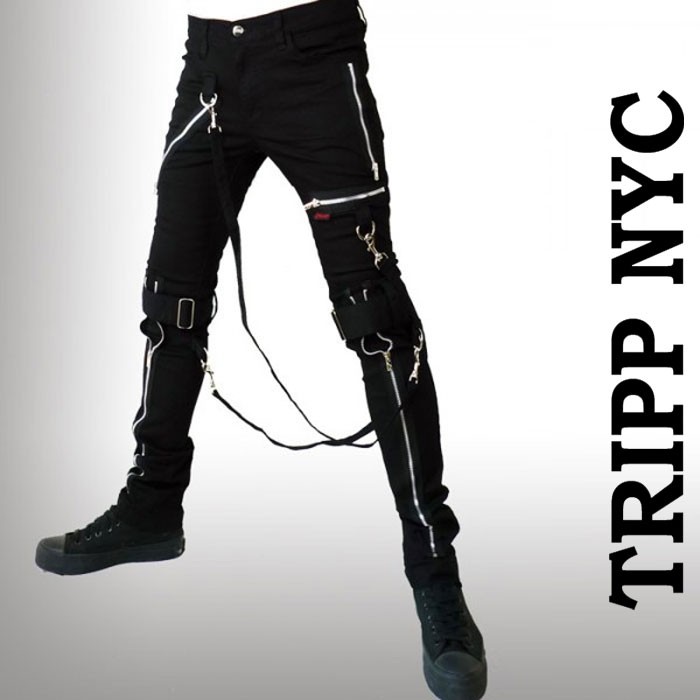 ボンテージパンツ TRIPP NYC トリップ ニューヨーク ZIP ブラック