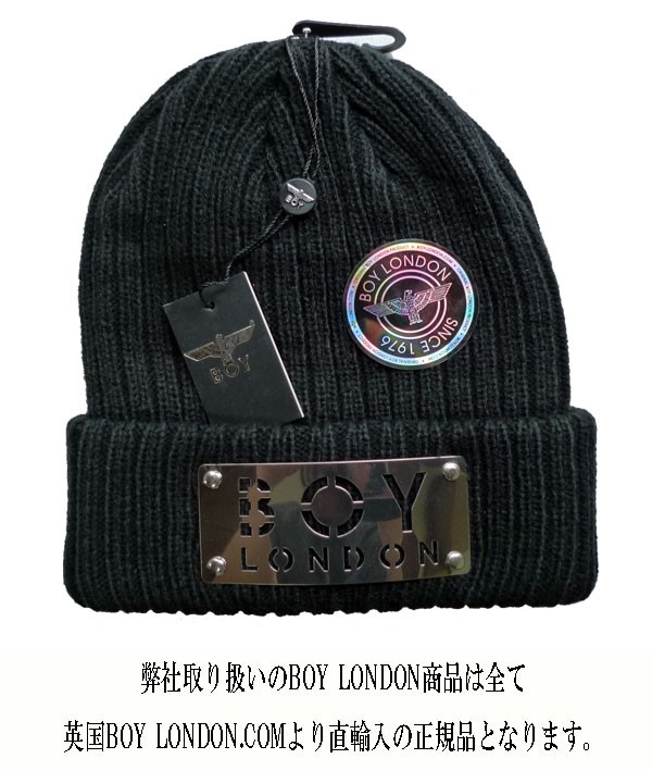 BOYLONDON プレート ニットキャップ ニット キャップ メンズ