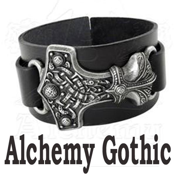 Alchemy Gothicアルケミー ゴシックのイタリア製レザー ブレスレット