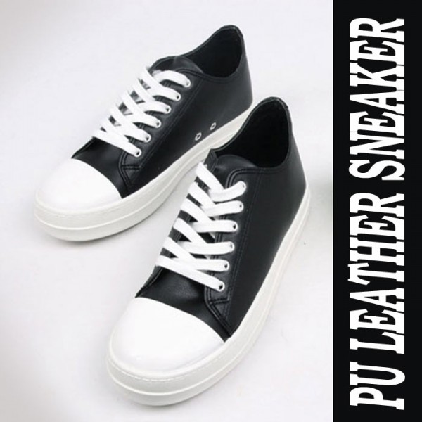ビジューモチーフ付き ブラックスニーカー leather-sneaker-c1.jpg
