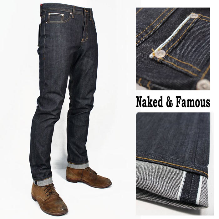 希少 新品】 NAKED&FAMOUS スーパースキニー デニム 27 岡山-