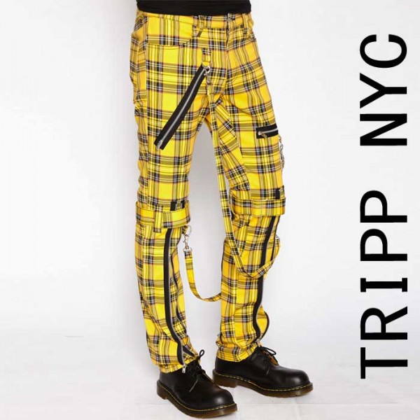 TRIPP NYC トリップニューヨーク ZIP ボンテージパンツ イエロー 