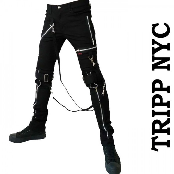 TRIPP NYC トリップニューヨーク ZIP ボンテージパンツ ブラック