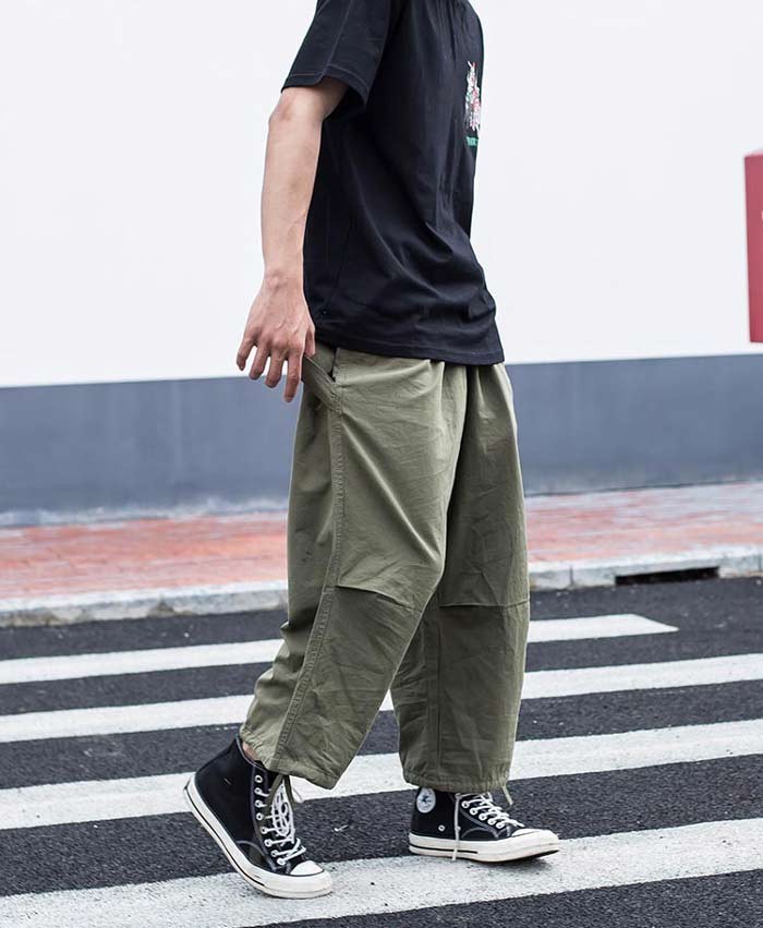 ワイドパンツ カーゴパンツ メンズ ロングパンツ ワイド カーゴ