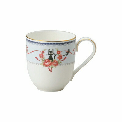 ノリタケ Noritake 魔女の宅急便 マグカップ 310cc ジジ 黒猫 ピンク