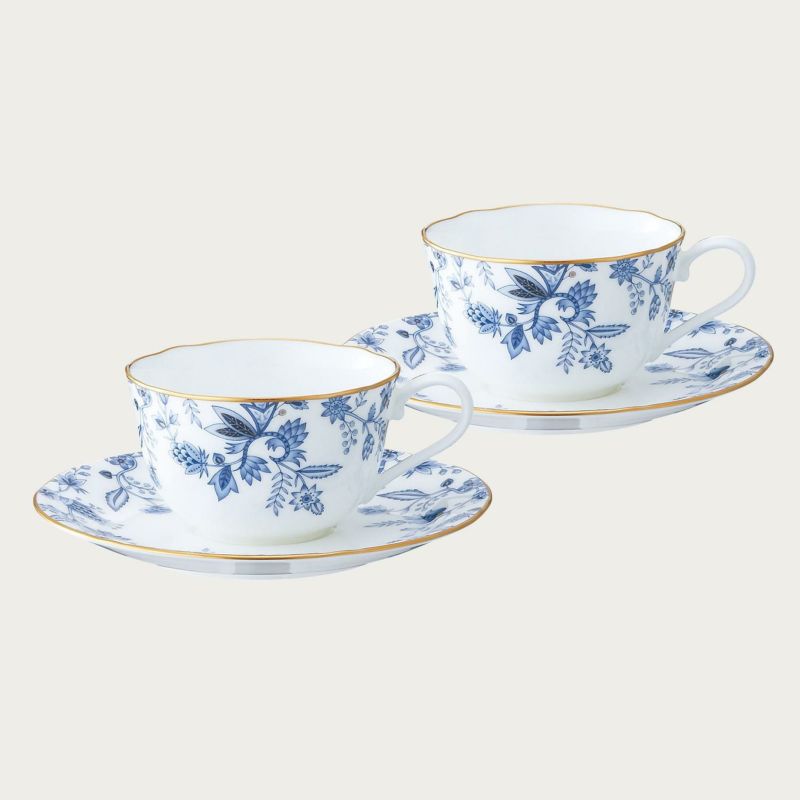 ノリタケ Noritake ブルーソレンティーノ ティー・コーヒー碗皿ペア 
