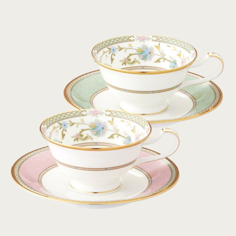 Noritake ノリタケ ヨシノ カップ＆ソーサーペア（色変り） ティー 