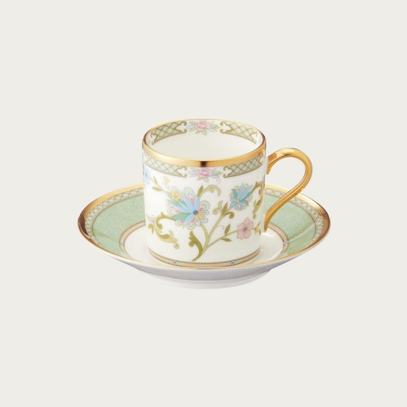 Noritake ノリタケ ヨシノ コーヒー碗皿(グリーン) コーヒー