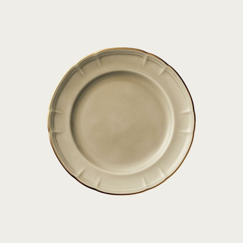 Noritake ノリタケ プロポーザル 18cmプレート 中皿 アッシュ ゴールドライン 1729L/96815 トープ ゴールドライン  1731L/96815