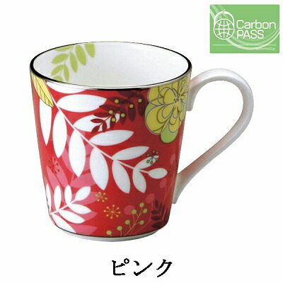NARUMI ナルミ フローラルパラダイス マグカップ 290cc こげ茶