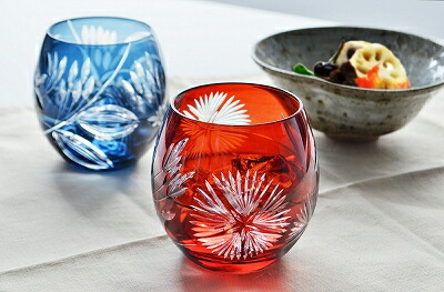 東洋佐々木ガラス キリコ ペアフリーグラスセット 350ml