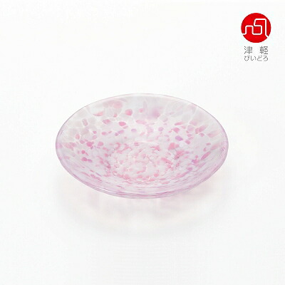 石木文　さくら　cherry blossoms オーバル　皿　新品　2022年 津軽びいどろ 石塚硝子 ISHIZUKA GLASS アデリアグラス ADERIA GLASS