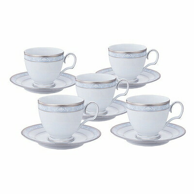 Noritake ノリタケ ティー・コーヒー碗皿セット（5客） ティーカップ コーヒーカップ カップ&ソーサー ハンプシャーゴールド  F91988/4335 4335L/F91988 ハ…