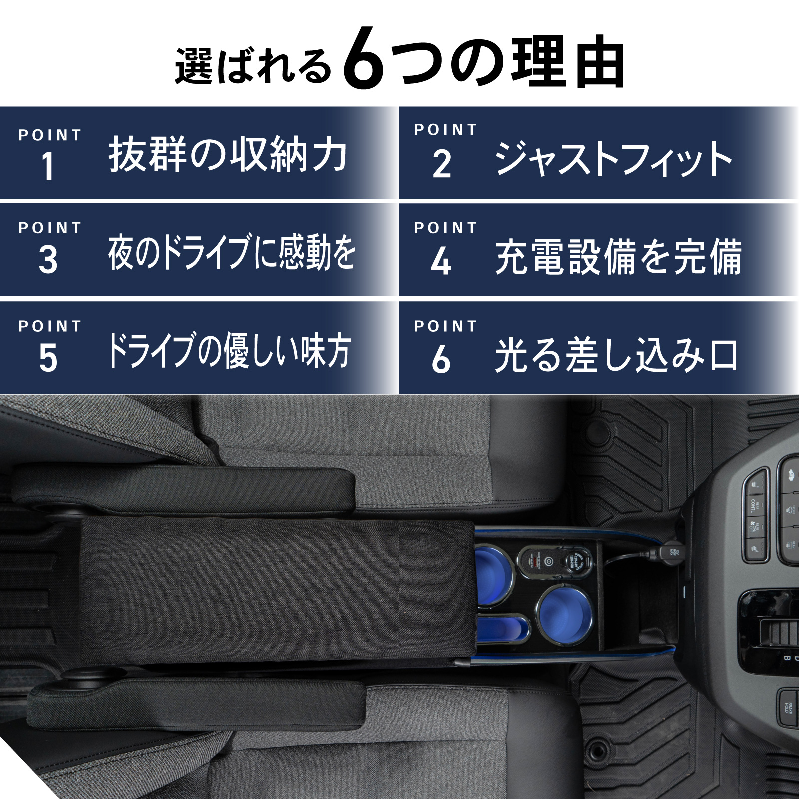 フリード GT系 コンソールボックス LED GT e:HEV 専用 GT5 GT6 GT7 GT8