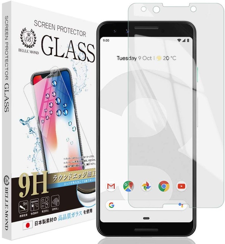 Google Pixel - Google Pixel3 + ケース、ガラスフィルム Google Pixel 3 ガラスフィルム クリア 透明 | グーグル