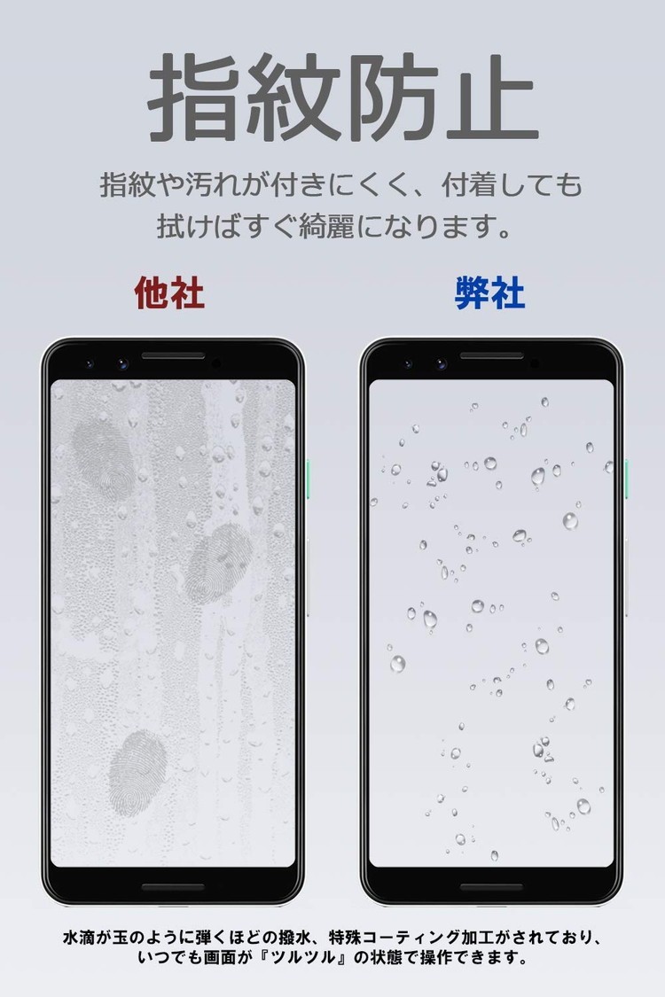 Google Pixel 3 ガラスフィルム クリア 透明 | グーグル