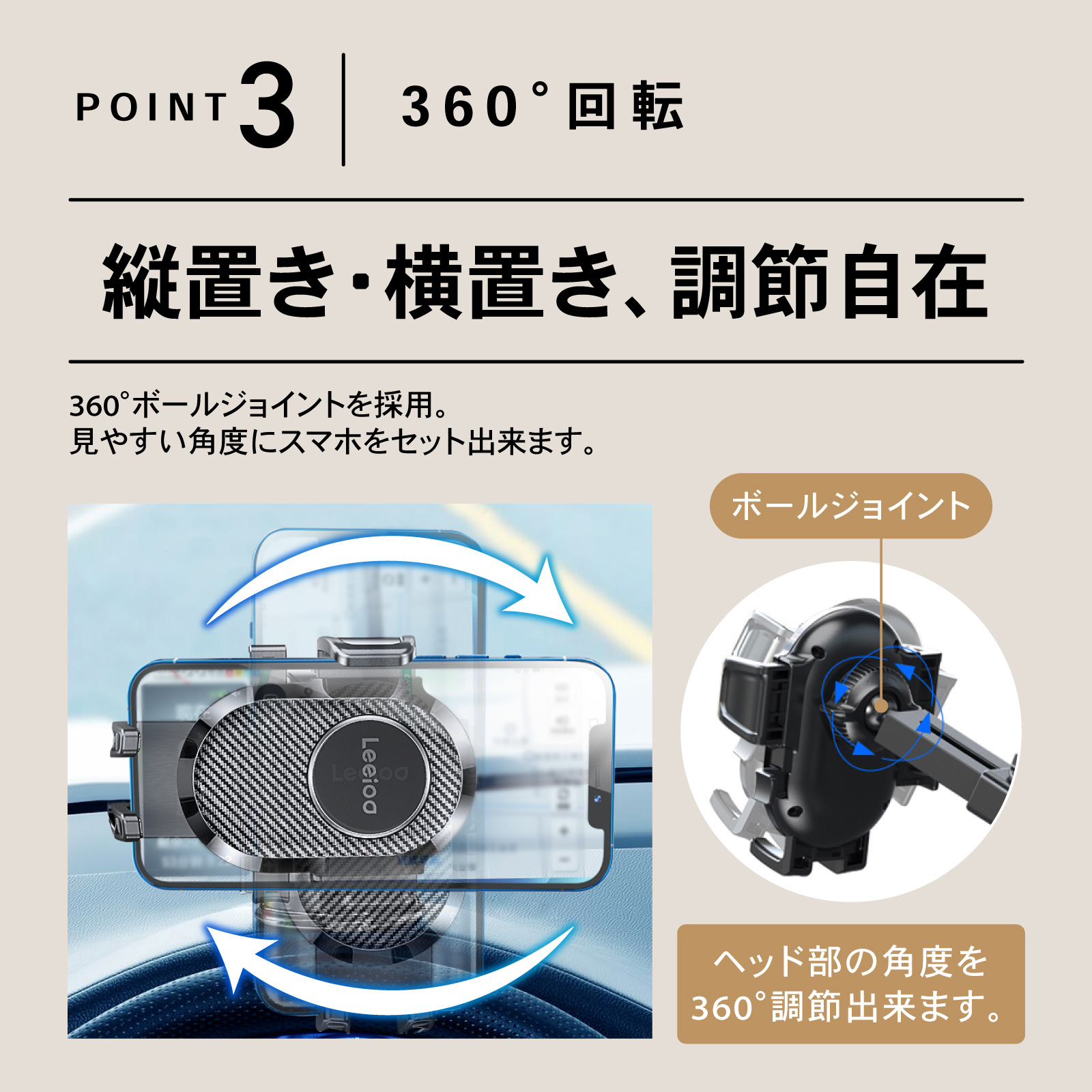 最高級　衝撃吸収・滑り止め・ワンタッチ　バイク携帯ホルダー　スマートフォン用 41pFi6aN0YL.jpg