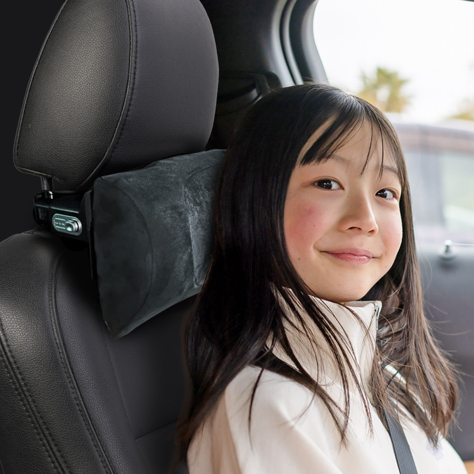 ネックパッド 車 調節可能 車用 快適 睡眠 大人 子供 ヘッドレスト