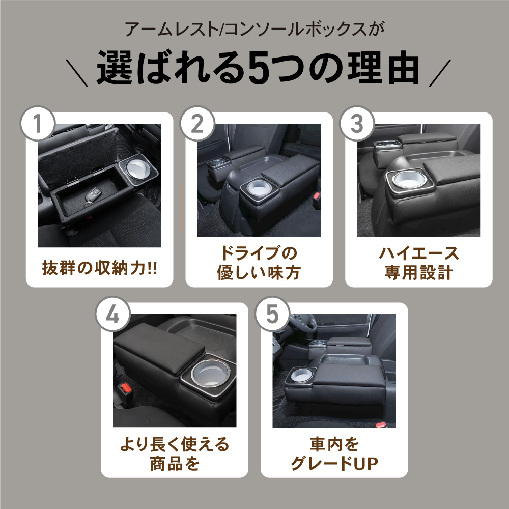 ハイエース 200系 コンソールボックス コンソール ボックス