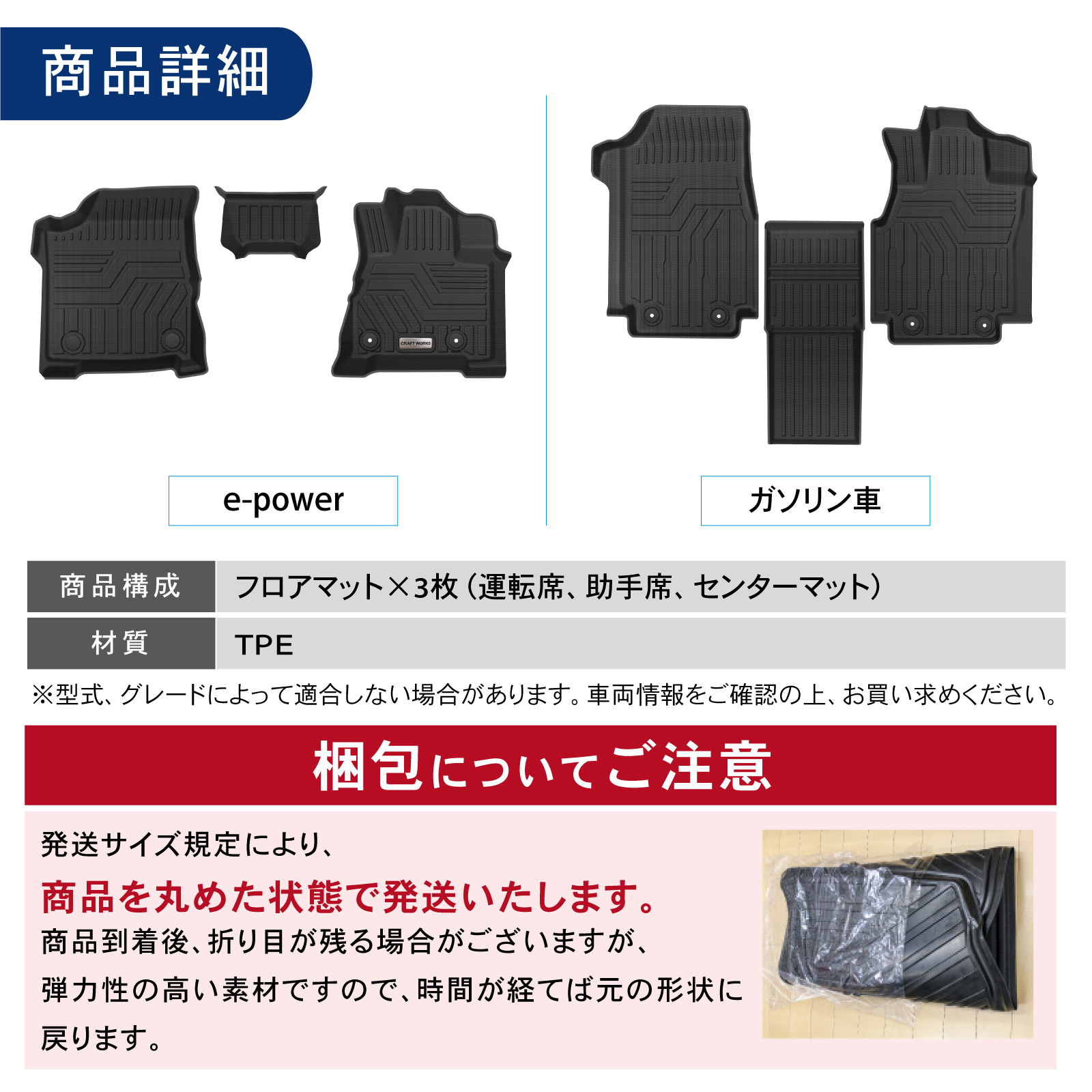 セレナ フロアマット C28 新型 3D 1列目 フロア マット ガソリン