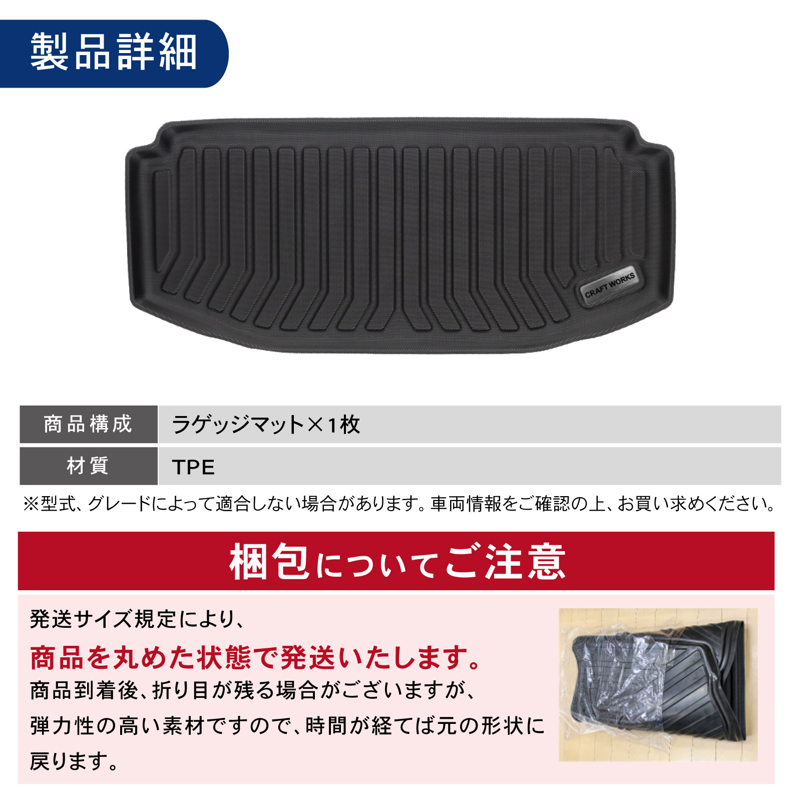 新型 N-WGN NWGN ラゲッジマット フロア マット 3D JH3 JH4 ラバー
