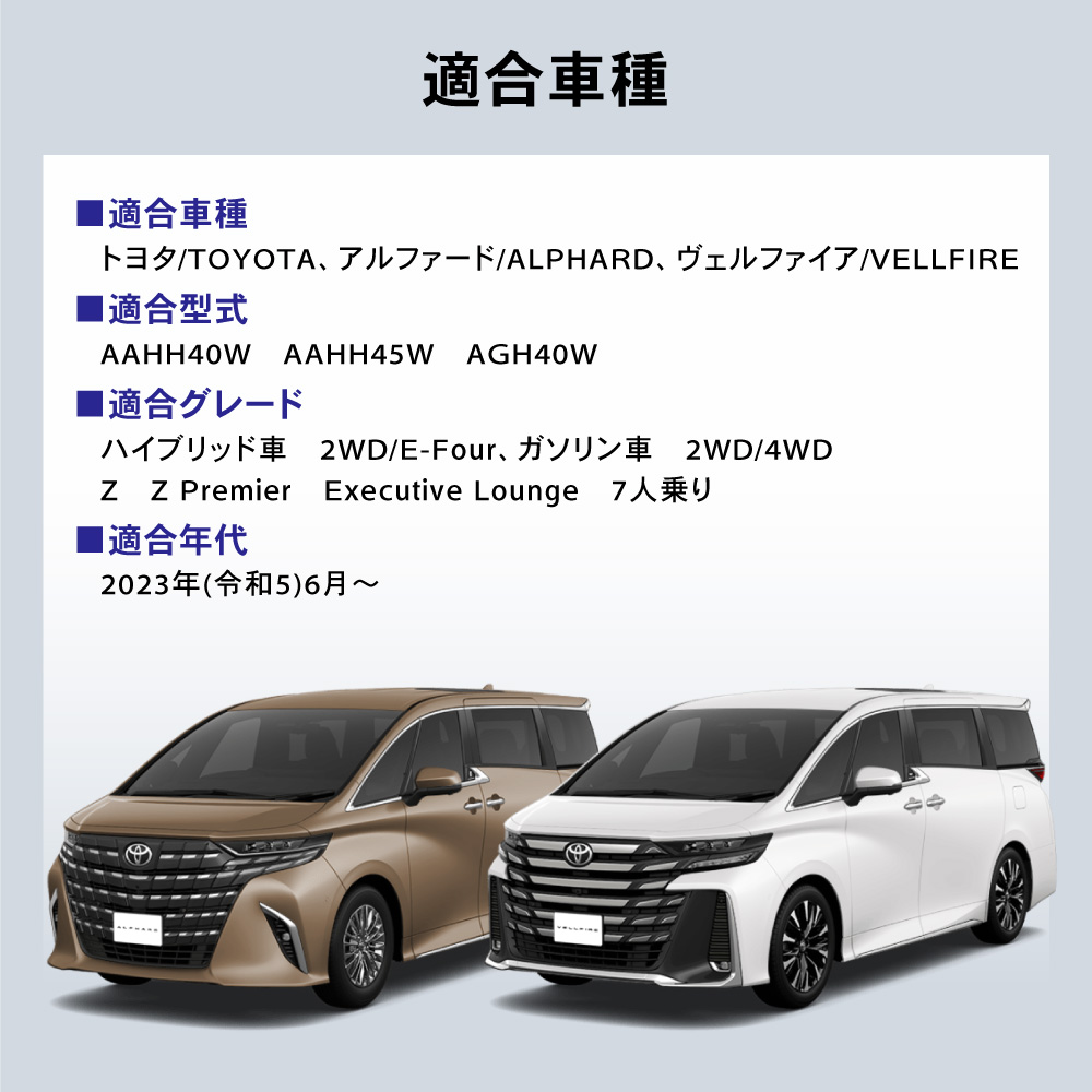 アルファード ヴェルファイア 40系 フロアマット 3D 3列目 荷台 フロア