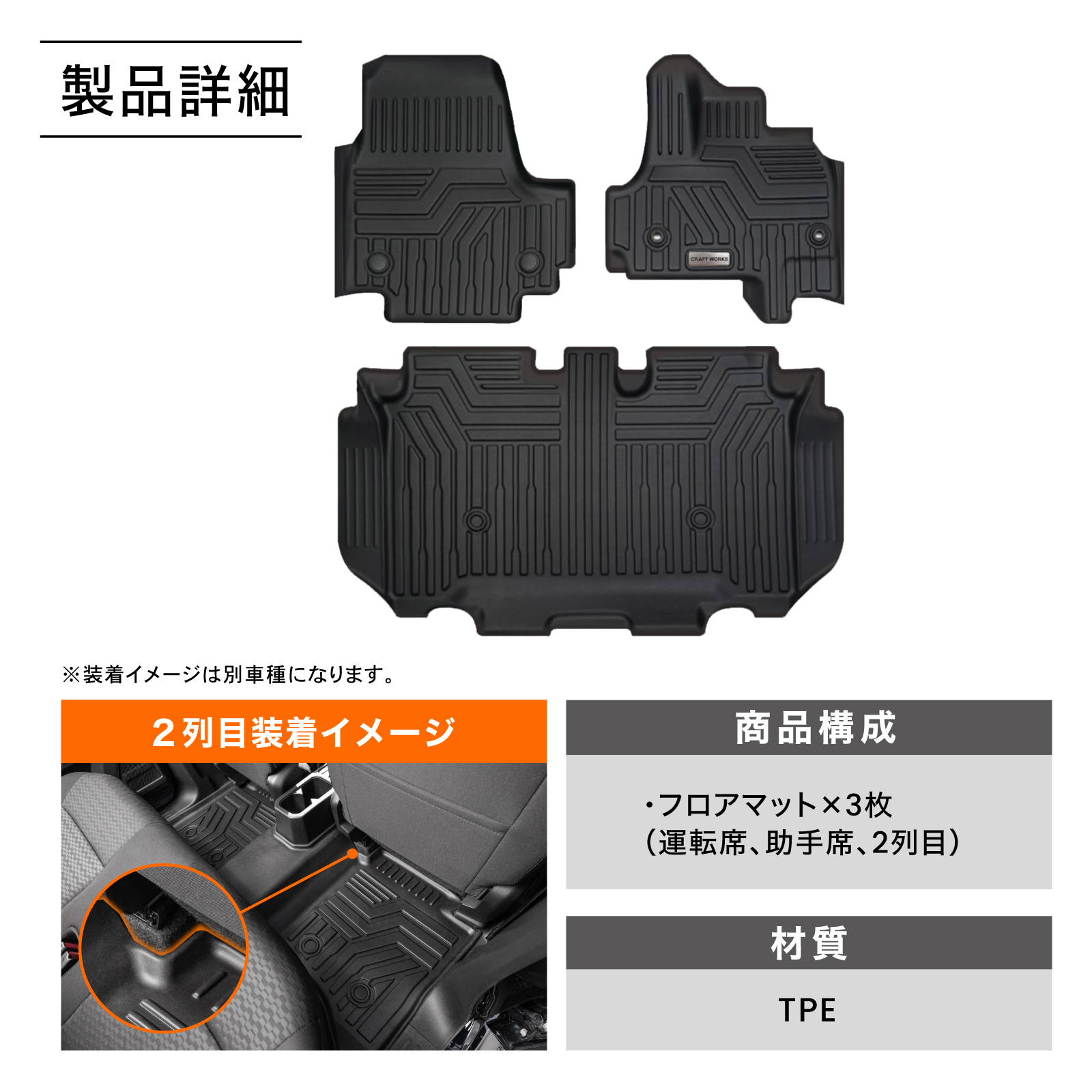 新型 N-BOX NBOX JF5 JF6 フロアマット フロア マット 3D n-box