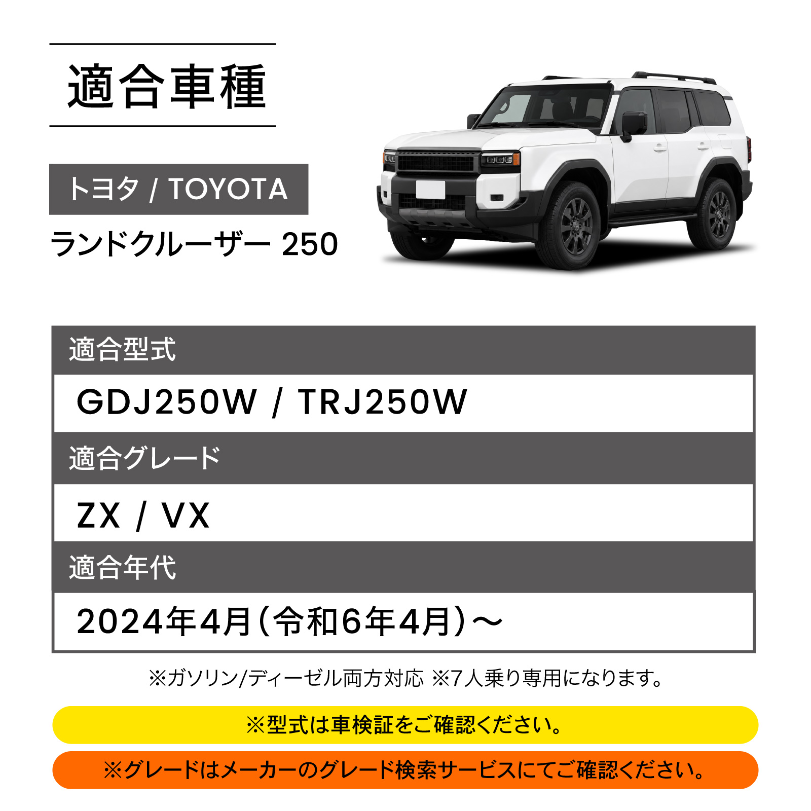 ランドクルーザー 250 ランクル 250系 ラゲッジ マット 背もたれ 新型